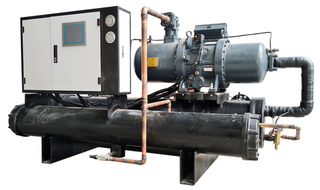 Industrial water-cooled chiller with screw compressor for blow molding machine