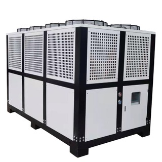 Industrial air-cooled screw chiller for plastic manufacturing plants